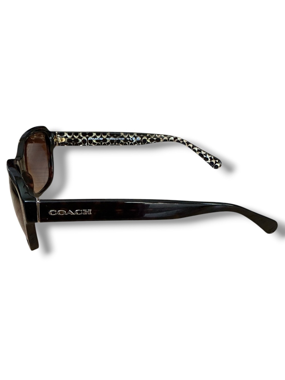 Coach HC 8232 (L1010) 550713 Dark Tortoise Sunglasses with Case - Picture 5 of 12